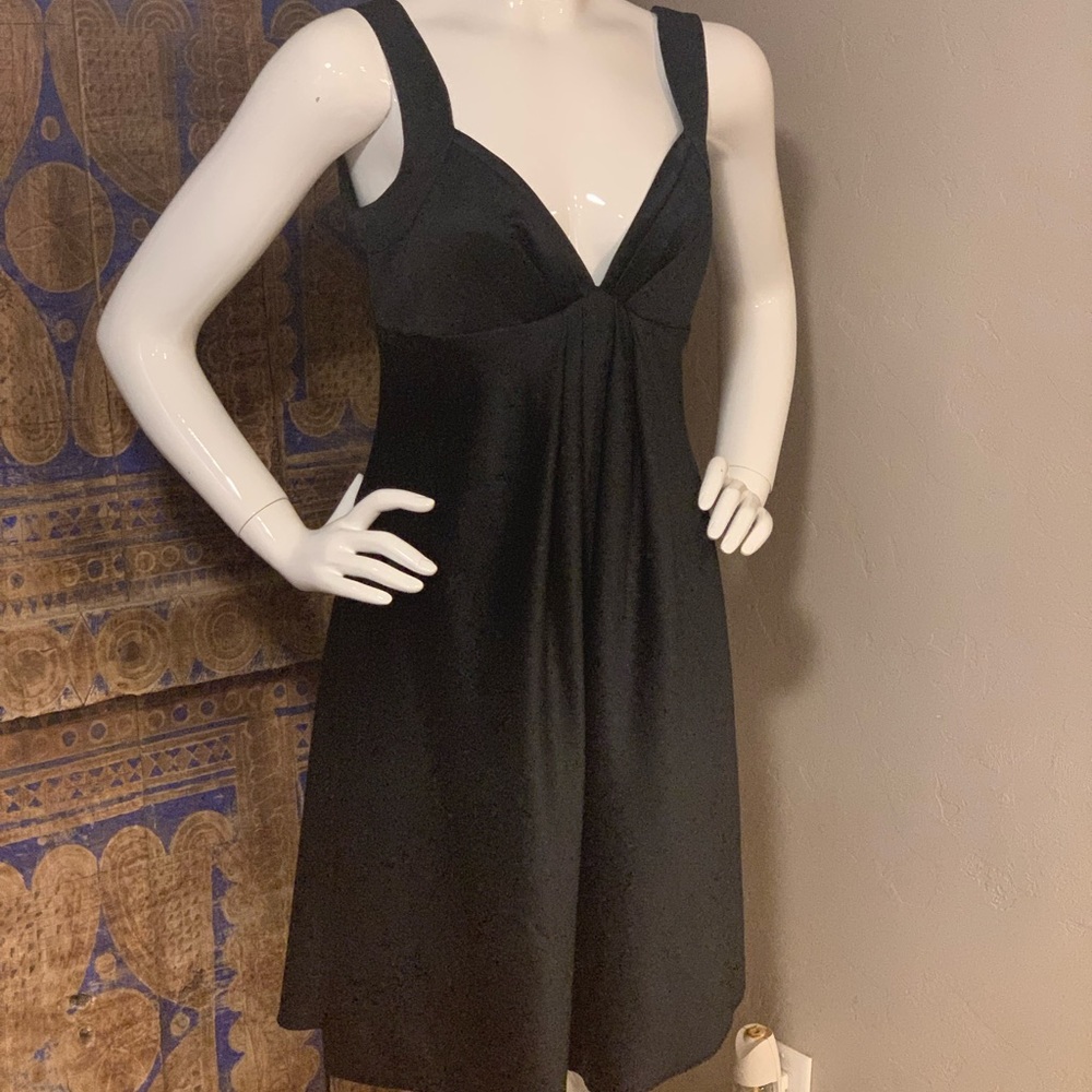CALVIN KLEIN Satin Little Black Dress - Sz 6